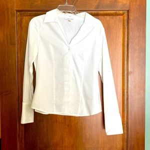Calvin Klein non-iron white blouse.